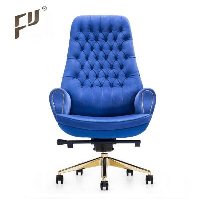 China FURICCO Royal Luxury Boss Executive Leather Boss Swivel Chair Business Office Rotation Chair for sale