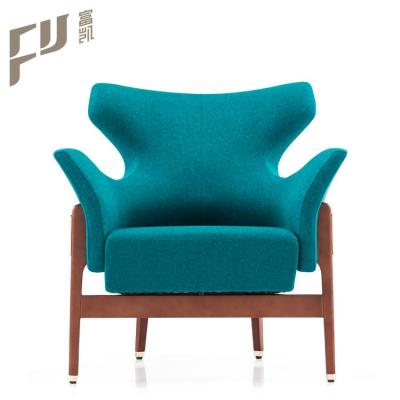 China Modern Chesterfield SOFA Hotel Leisure Office Sofa Chairs With Wooden Legs for sale