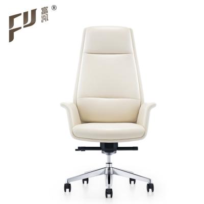 China Executive Office Chairs PU Leather Boss Adjustable Swivel Adjustable High Chair Back (Waist) Office Chairs for sale