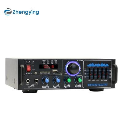 China Aluminum Most Selling BT Karaoke Digital Stereo Echo Mixing Power Amplifier AV-17 for sale