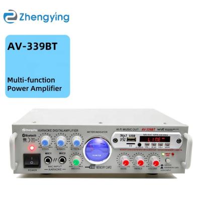 China Wholesale Multifunctional Car Home Power Amplifier Factory Plug-in Board Small Professional BT High Fidelity Power Amplifier AV-339BT for sale