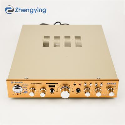 China High Power Family Home KTV Car BT Power Amplifier Small Speaker AV-338B Large Volume Amplifier for sale