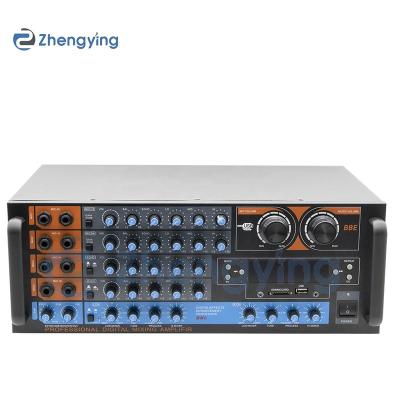 China Professional Power Aluminum Stereo Foshan ZhengYing Amplifiers Karaoke AV-12BT Mixing Amplifier for sale