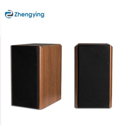 China 3D Surround Audio Fever Fashionable HIFI Speaker 6 Inch Small 2.0 Tube Desktops Passive Voice Machine Wood Shelf for sale