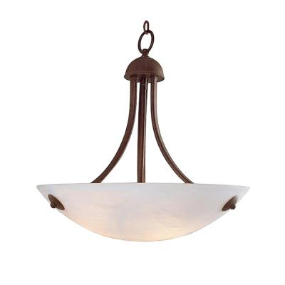 China Modern Modern Chandeliers Opalescent Glass Bronze Finish Indoor Pendant Lights for sale