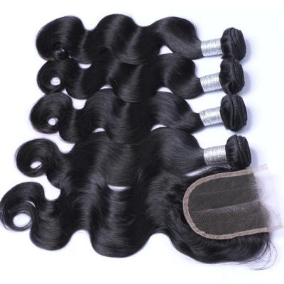 China Remy Hair Uman Hair Bundles With Closure Lace Closures Brazilian Hair Weave Bundles Bundles With Closure Remy Hair for sale