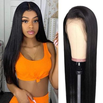 China Top Quality Raw STRAIGHT Virgin Hair Grade 10A Wig 30 Inch Hd Straight Transparent Lace Frontal Wig With Baby Hair for sale