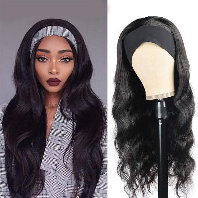 China 100% Brazilian Silky Straight Hairband Wig Body Wave Hairband Wig Surf Hairband For Black Women for sale