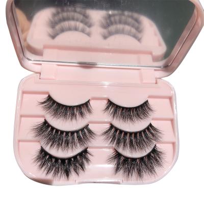 China Customized New 3d Label 3d Mink False Mink Black Customized Packaging Style False Eyelashes for sale