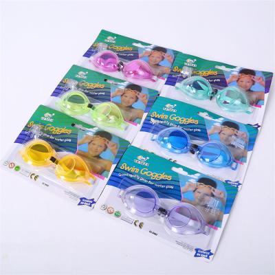 China Waterproof Colorful Outdoor Children Swimming Anti-fog Glass Kids Baby Goggles Swim Swimming Goggles for sale