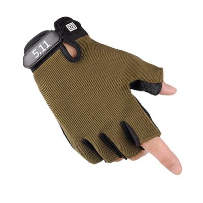 China New OEM Winter Bike Gloves Breathable Non-slip Sports Cycling Half Finger Gel Protection Wrist Part Gloves for sale