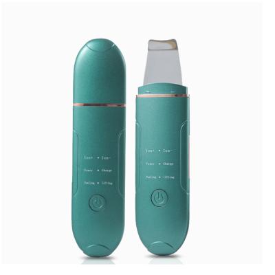 China Latest Beauty Skin Rejuvenation Beauty Ultrasonic Light Skin Deep Cleansing Ultrasonic Facial Scrubber Personal Skin Care Device for sale