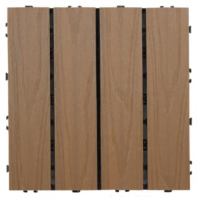 Cina High quality hot sale anti-slip waterproof wear-resistant kepao resistance to friction outdoor yard plastic wood floor tiles for outdoor yard in vendita