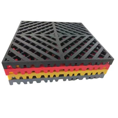 China Durable Rigid Modular Car Wash Anti Slip Drainage Interlocking Garage Tile Customized Park Flooring Durable Modern Outdoor Plastic zu verkaufen