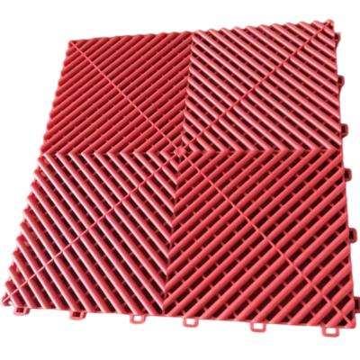 China Durable Car Garage Flooring Grate Plastic Modular Interlocking Tiles PP Garage Flooring Flooring zu verkaufen