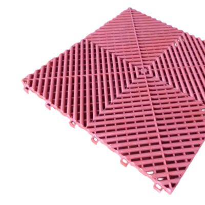 China kepao durable factory outlet easy to install durable garage floor mat for private plastic garage floor tiles en venta