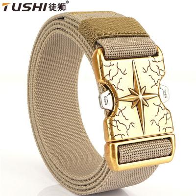 China ALLOY TUSHI Nylon Belt Duty Outdoor Tactical Belt Hunting Hiking Gear Heavy Duty Metal Buckle Belt Customized Wholesale Factory for sale