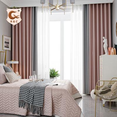 China Hot modern simple blackout blackout curtains ready made curtains blackout sales high quality blackout curtains wholesale for sale