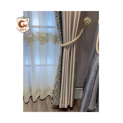 China High Quality Blackout Curtains For Living Room Curtain Jacquard Fabric Luxury Curtain for sale