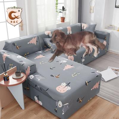 China New Soft Sofa Cover Stretchable Sofa Cover Durable Hot Selling Pattern L Shaped Sofa Cover for sale