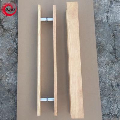 China Factory Outlet Modern External Square Wooden Door Pull Handle for sale