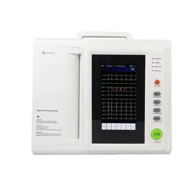 China High Quality Cheap Portable 12 Channel ECG Machine With Digital Touch Screen ECG-8812 for sale