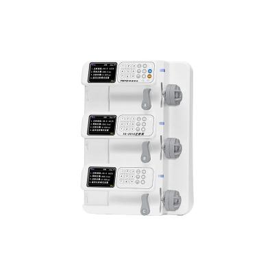 China Plastic Infusion IV Three Channel Emergency Hospital ICU Portable Emergency Infusion Pump Electric Automatic Pump Device for sale