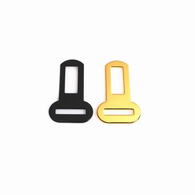 China Luxury Personalized Gold Mirror Plating Metal Car Seat Insert Buckle For Pet Belt for sale