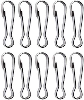 China Factory Stocked Wholesale Cheap Stainless Steel Spring Hook For Key Chain,ID Card for sale