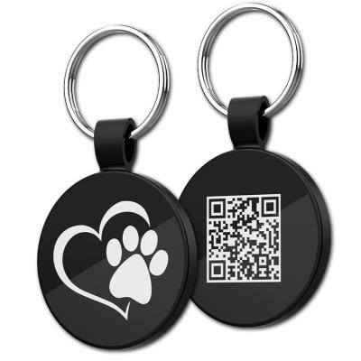 China Custom Stocked Personalized Pet Dog Tag Metal Logo Qr Code Pet Tag for Dogs and Cats for sale