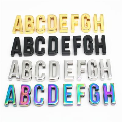 China Wholesale Viable/Durable DIY Custom A-Z Logo Alloy Metal 26 Alphabet Letters Slide Letters Charms Buckles For 19mm/25mm Straps Ornaments for sale