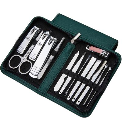 China Wellflyer MS-694 Stainless Steel Customized Logo 9 14 18 20 26 Piece Beauty Nail Pedicure Tools for sale