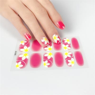 China Hot Selling Nail Polish Paper Self-adhesive Wraps Powder Semi Cured Gel Nail Acrylic Art Sticker for sale