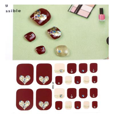 China Wellflyer TOST-013 Serises Paper Toenail Art Stickers With Folder Nail Decals Manicure Kit for sale