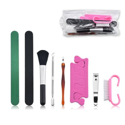 China Factory Wholesale Stainless Steel Manicure Pedicure Set Excellent Quality Multifunctional Nail Clippers Set Nail Tools 8pcs Packing for sale