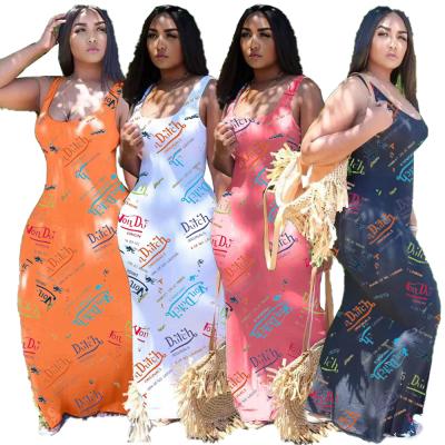 China LLDRESS Breathable Women's Long Skirt Dress Printed One Piece For Women for sale