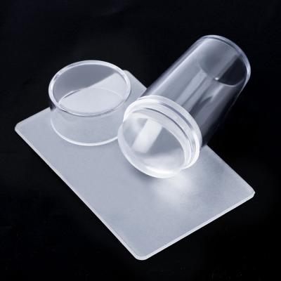 China Nail Art Silicone Stamping Clear Nail Art Stamper Nail Salon Nail Art for sale