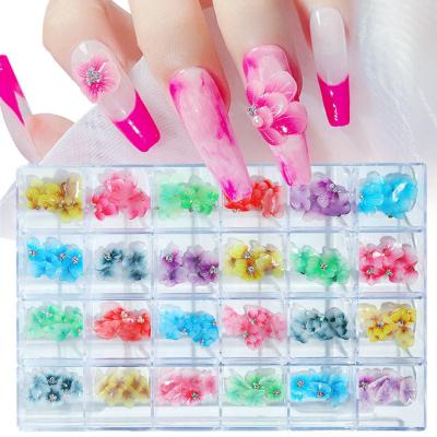 China Nail Salon Nail Art Decoration Butterfly Flower Box Set New for sale