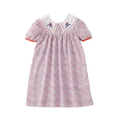 China Fashion / Casual Popular Hot Sale Clothing Soft Short Sleeve Girl Dress Summer Dress For Girls for sale