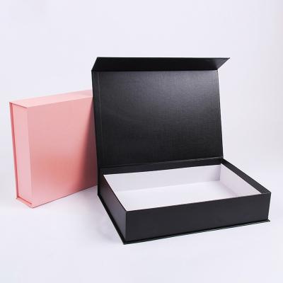 China Recycled Materials Luxury Gift Box Flap Book Shape Rigid Magnetic Paper Packaging Storage Box for sale