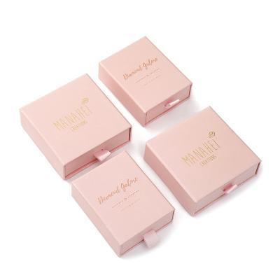 China Recycled Materials Fashion Design Custom Paper Drawer Storage Box , Multi Color Cardboard Drawer Box For Rings Necklaces for sale