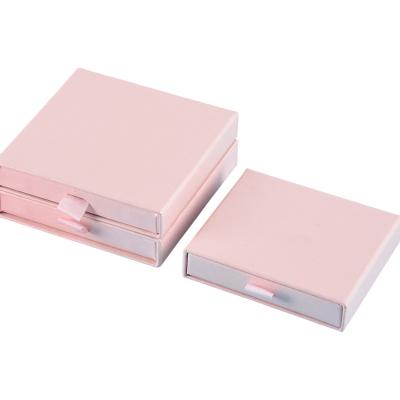 China Recycled Materials Wholesale Drawer Box Cardboard Jewelry Packaging Box With Sponge Insert For Rings Earrings for sale