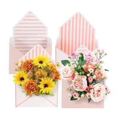 China Recycled Materials Florist Bouquet Packaging Box Flower Wrapping Supplies Wrap Paper Packaging Boxes For Storing Present Flowers for sale