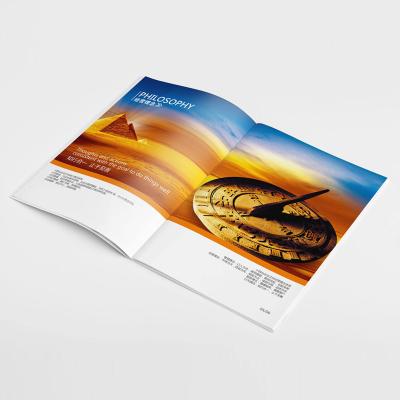 China paper & Custom Cardboard Offset Printed Colorful Softcover Book Magazines Brochure Staples Printing Service for sale