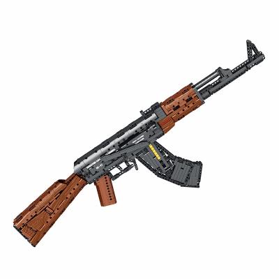 China DIY TOY Children's toy building block gun puzzle assembly toy building block set model gun for sale