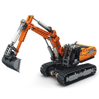 China Toy Technology Building Blocks Educational Electronic Toys Building Blocks Remote Control Building Excavator for sale