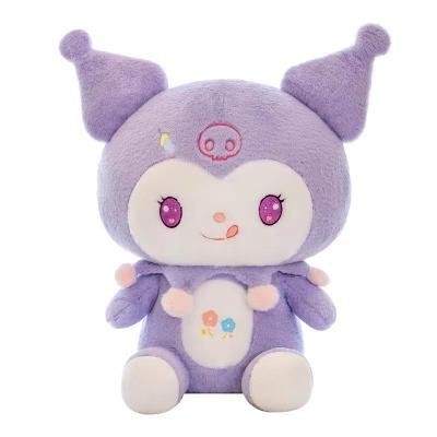 China Gift Kids Toys Custom 25cm Cartoon Devil Plush Doll Pillow My Melody Kulomi Backpack Stuffed Animal Toy for sale