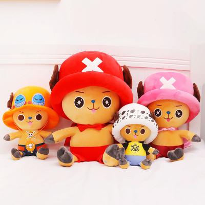 China Children Accompany One Piece Pillow Toy Kid Xmas Gift Anime Figure Tony Tony Chopper Stuffed Plush Doll Toy Bedroom Sleep Pillow for sale