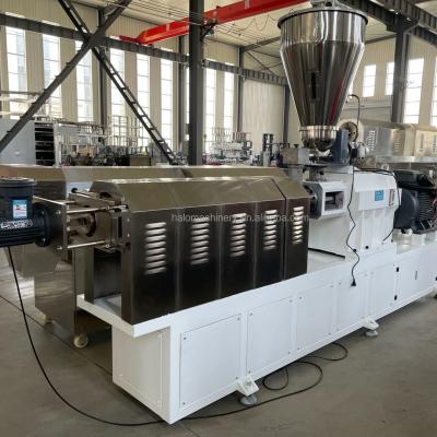 China Twin Type Extruder Jinan Halo Soybean Snacks Screw Plowing Machine for sale