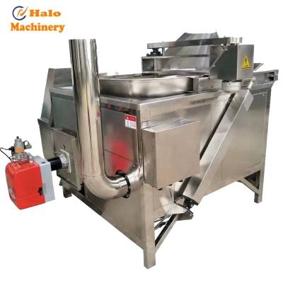 China Eco - Friendly Snack Pellet Continuous French Fries Fryer And Semi - Automatic Food Fryer for sale